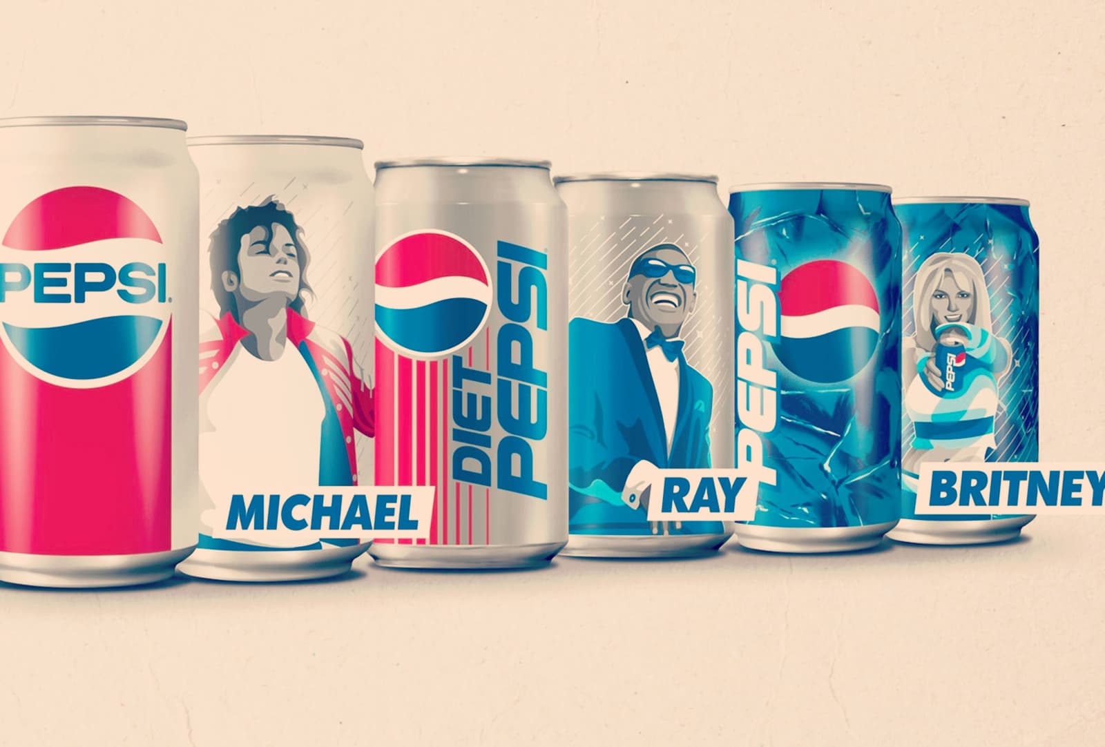 Pepsi revive leyendas musicales en sus latas