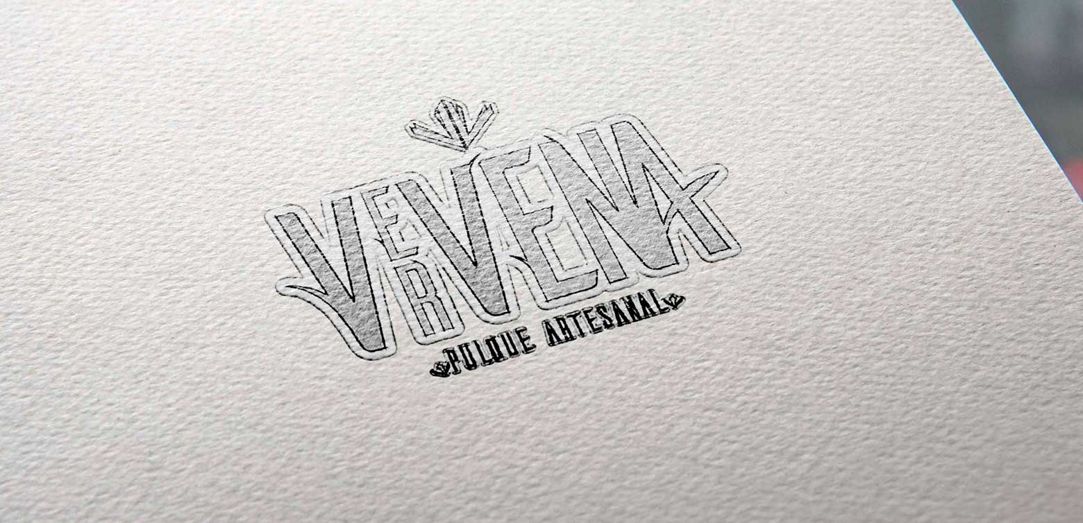 Agencia de publicidad diseño gráfico diseño imagotipo bebida alcohólica Vervena 
