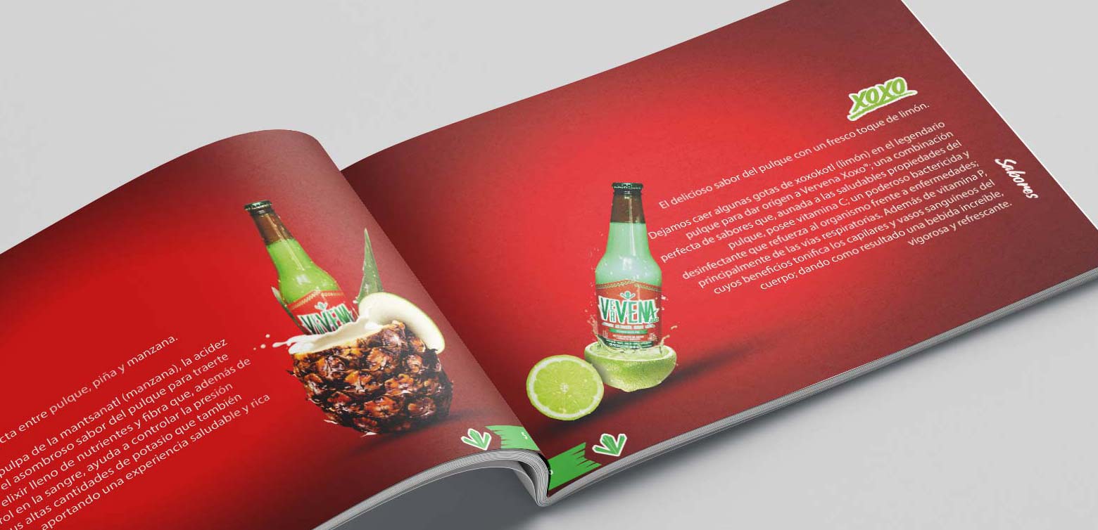 agencia publicidad diseño gráfico editorial book corporativo pulque vervena
