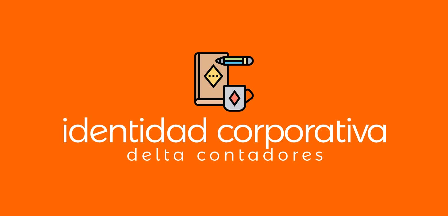 Diseño gráfico identidad corporativa agencia Delta Contadores
