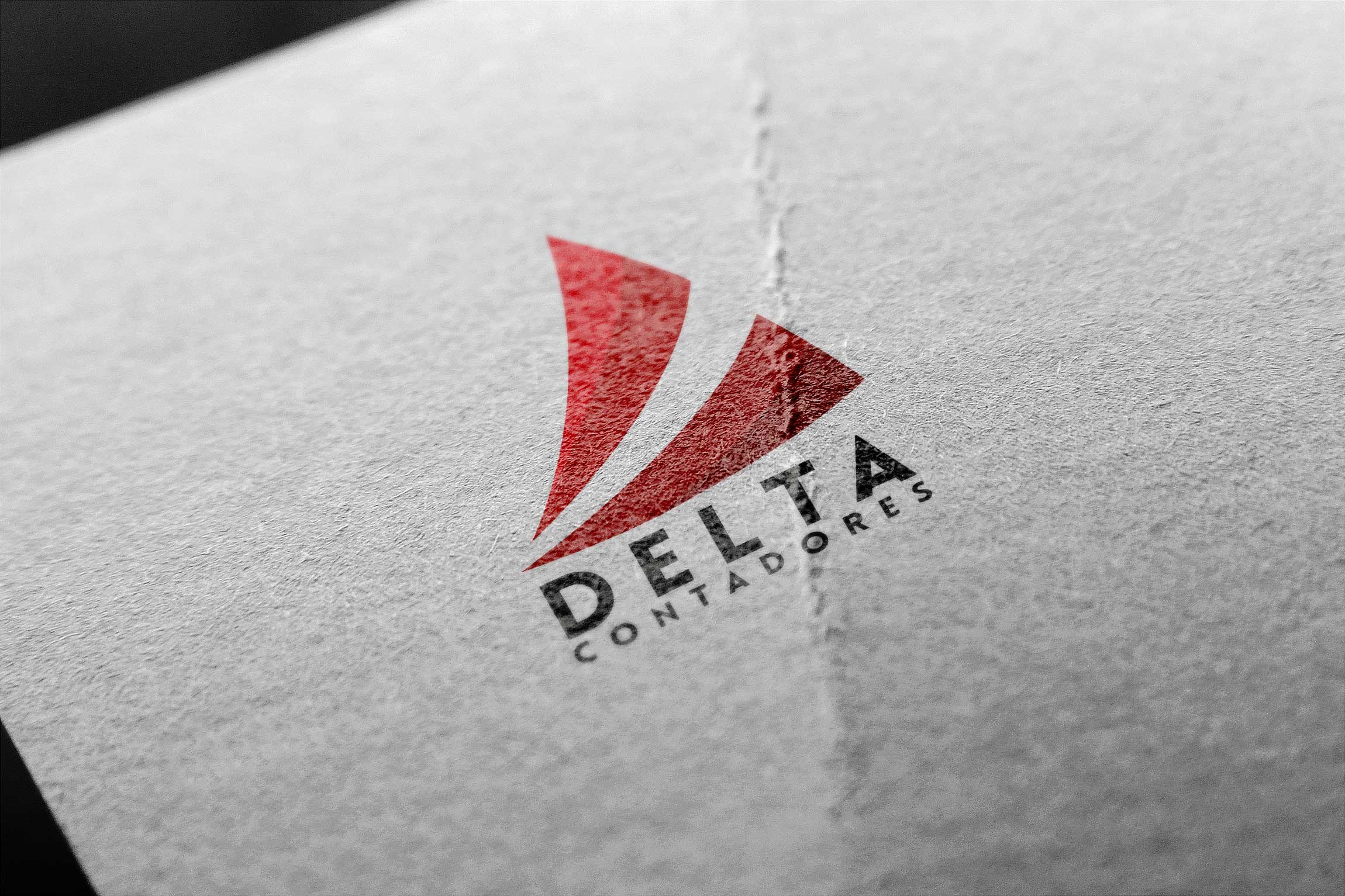Diseño gráfico imagotipo logotipo logos agencia Delta Contadores