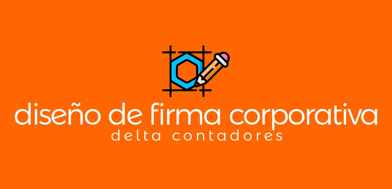 Diseño gráfico imagotipo logotipo logos agencia Delta Contadores