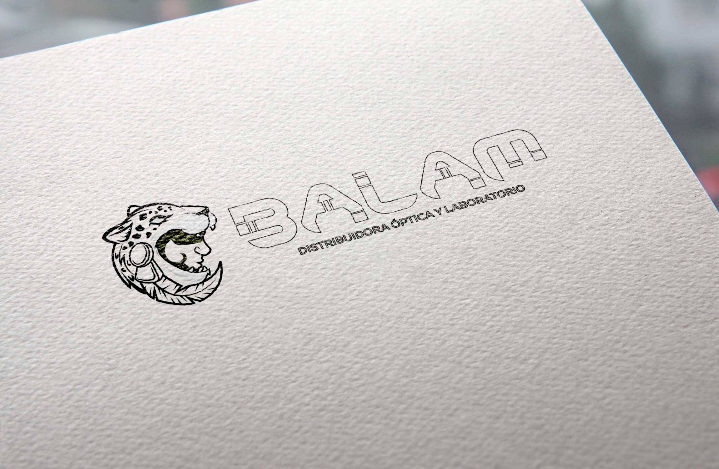 Diseño gráfico imagotipo logotipo logos distribuiora óptica y laboratorio Balam