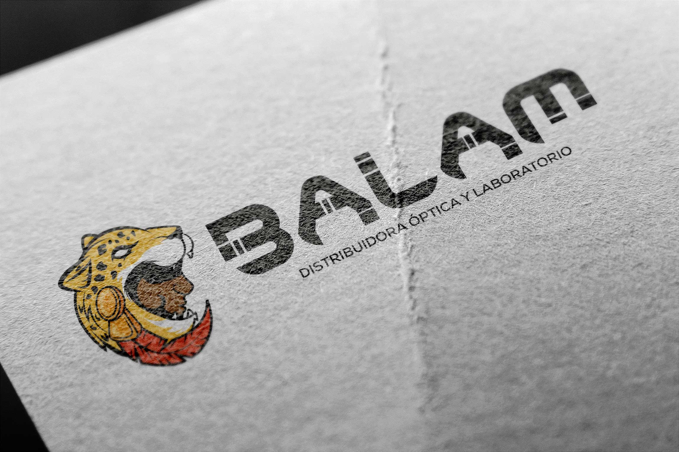Diseño gráfico imagotipo logotipo logos distribuiora óptica y laboratorio Balam