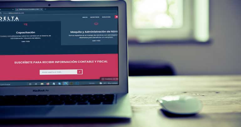 Agencia publicidad diseño gráfico web Delta Contadores